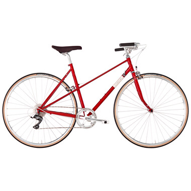 Bicicleta de paseo CREME ECHO UNO MIXTE Mujer Rojo 2019 0